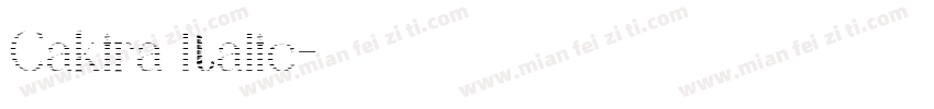 Cakira Italic中文字体转换
